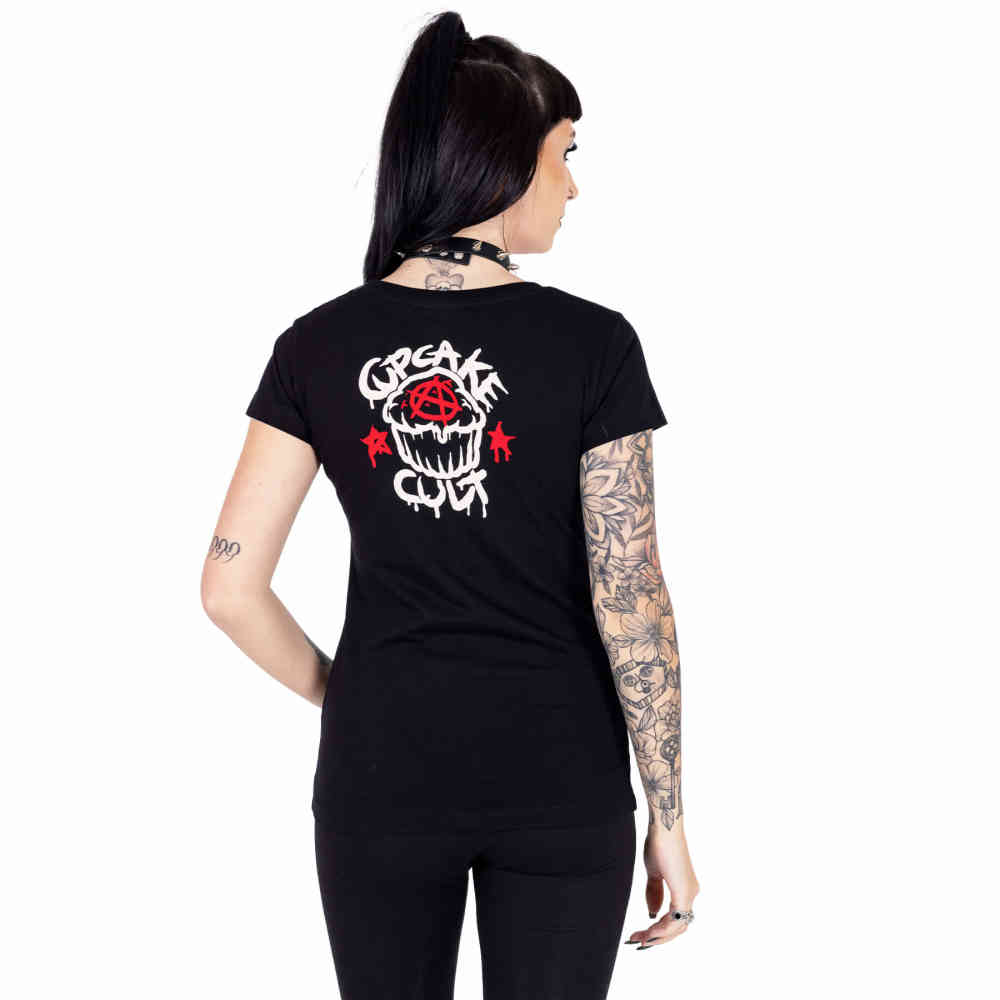 Cupcake Cult - Ribcage Bat T-shirt Femme - Noir